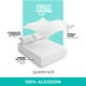 thumbnail image 4 of Juego de Sábanas Queen Size roomi Algodón Premium Frescas y Suaves Color Blanco, 4 of 5