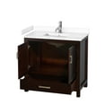 thumbnail image 3 of Wyndham Collection Wcs141436s-Vca-Mxx Sheffield 36" Free Standing Single Basin Vanity Set, 3 of 7