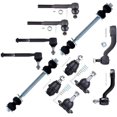 thumbnail image 2 of CCIYU Front Sway Bar Links Tie Rod Ends Lower Upper Ball Joints Idler Arm Pitman Arm Compatible fit for Cadillac Escalade 95-99 for Chevy K1500 95-99 for Chevy K1500 Suburban 12pcs Suspension Kit, 2 of 3