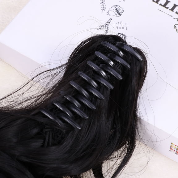 GETAJGHSD Clip-in Curly Black Ponytail Extension for Quick Stylish Decoration