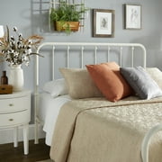 Weston Home Montgomery Spindle Metal Platform Queen Bed, White