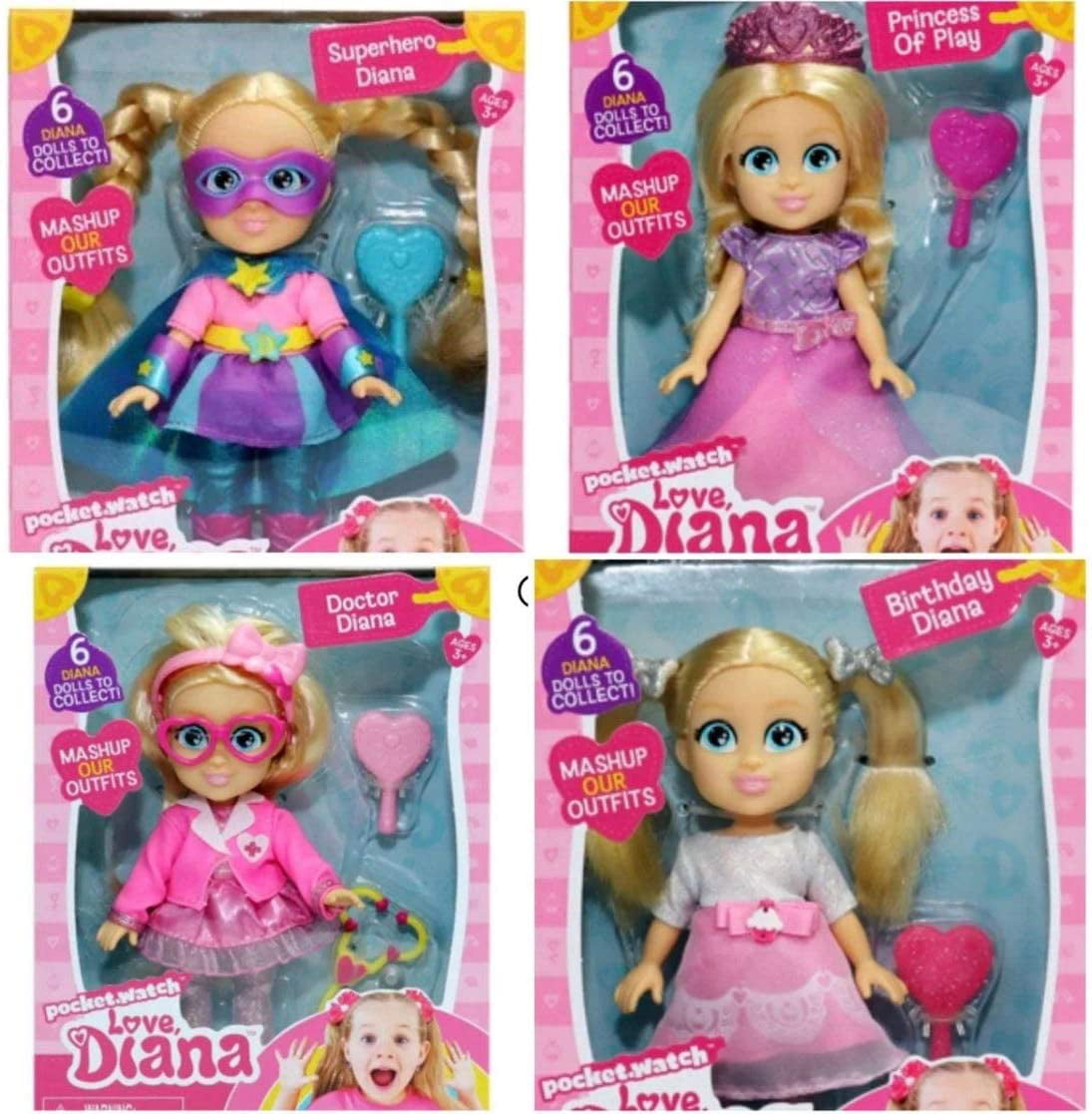 Love Diana Princess of Play Fashion Doll 9" Toy Girls Children TV Show Star 