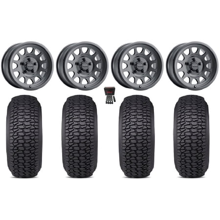 Method 414 15 Wheels Bk +13mm 32 Regulator 2 Tires Polaris RZR Turbo R & Pro R Ranger 1500 Xpedition