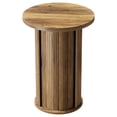 thumbnail image 3 of Fnova 23 Inch Round Counter Height Bar Table with 3-Tier Hidden Storage, Bar Table for Small Space Apartment Home Bar Cafe, 3 of 11