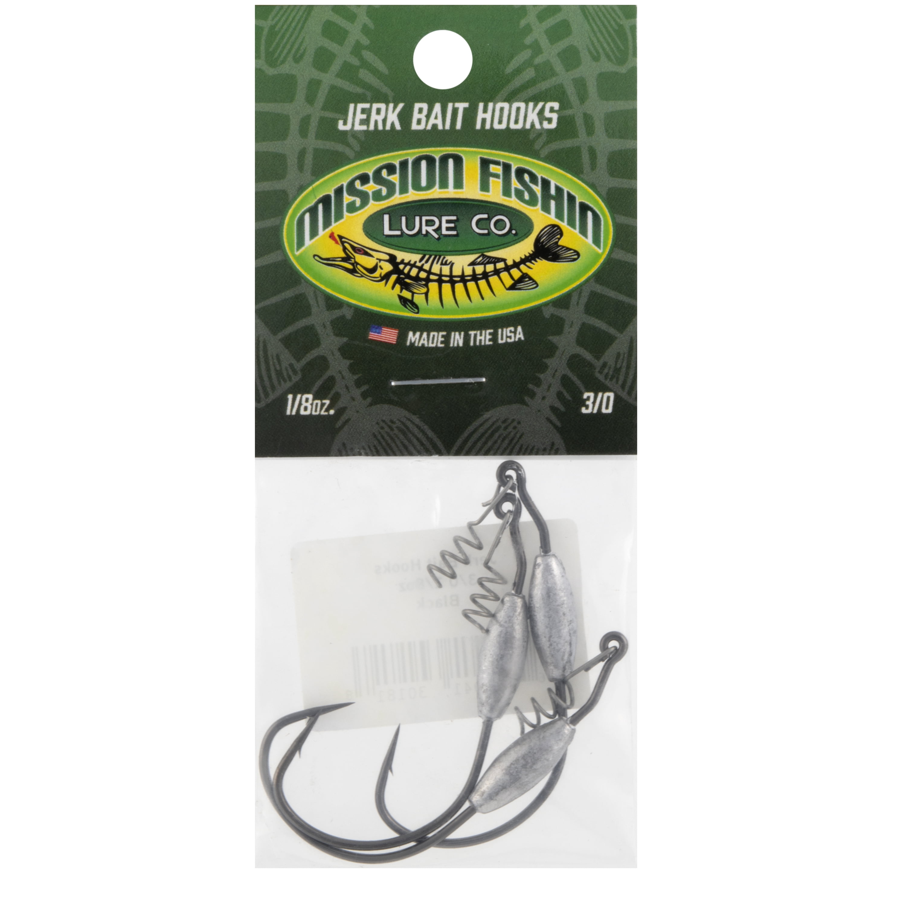 Mission Fishin Jerk Bait Hook 3/0 - 1/8 oz, #30181