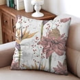 thumbnail image 4 of Pack of 2, Vintage Flower Pillow Covers - 16x16 Inch Chinoiserie Spring Summer Floral Throw Cushions for Outdoor Decor, Sofa, and Bedroom - Breathe New Life into Your Decor, 4 of 7