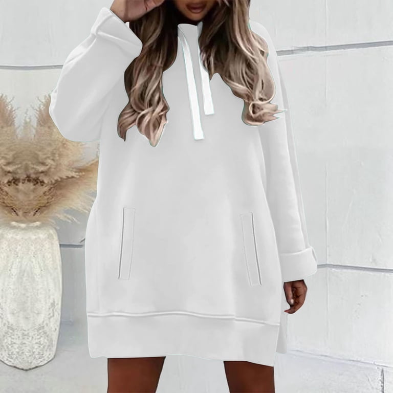 knee length dresses for ladies Women's Maxi Sweatshirt Dress main image 0