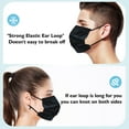 Disposable Face Mask Adults Black Face Mask 3Ply Black with Ear Loop