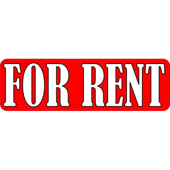 10in x 3in For Rent Magnet
