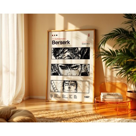 Poster Berserk Anime Poster: Manga Art Print 8X12, UNFRAMED