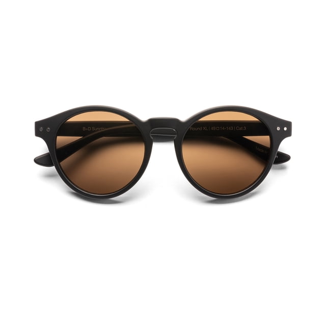 Lentes de Sol B+D Solskin Round XL Color Negro Proteccion UV400
