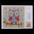 thumbnail image 4 of Kits de Hilo de Ganchillo DIY, Kit de Gancho de Cierre de Costura, Kit de Alfombra DIY para Exhibición Del Hogar, Decoración Del Hogar, Alfombra DIY , Búho, 45 x 45 cm, 4 of 9