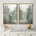 thumbnail image 2 of IDEA4WALL Framed Canvas Print Wall Art Set Pastel Misty Fog Forest Tree Nature Wilderness Modern Art Decorative Geometric Minimal Artwork for Living Room, Bedroom, Office -, 2 of 5