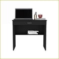 thumbnail image 3 of Desks Eden Contemporary Office Desk with Spacious Drawer | Black | Engineered Wood, 3 of 7