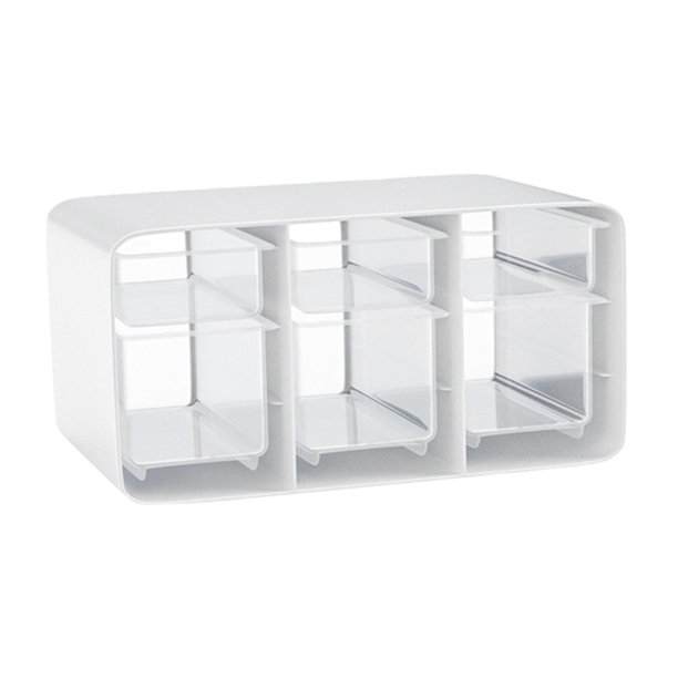 Organizador de escritorio con cajones, organizador de cajones de escritorio, Caja de almacenaje para maquillaje transparente de gran capacidad para con 6 cajones BLESIY organizador de cajones