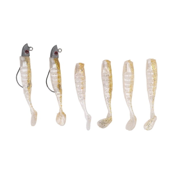 2 Box Soft Fishing Lure Swimbait Simulation Silicone Soft Artificial Fishing Bait for Saltwater Freshwater