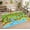 Dinosaur Park, variant on Dinosaur Play Rug, 5x7 ft Faux Play Mat for , Dino Road Map Rug Washable Carpet for Boys Playroom Bedroom Classroom , Soft & Non-Slip