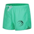 thumbnail image 4 of Mens Swim Trunk Basketball Quick Dry 2 In 1 Bathing Suit Swimming Board Shorts Mesh Lining Mint Green L, 4 of 6
