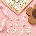 thumbnail image 5 of U8MO 50x White Bunny Rabbit Charms Pendants for DIY Jewelry Making Keyring Bracelet, 5 of 7