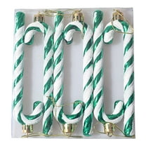 6 PCS Candy Cane Christmas Decoration, Candy Cane Ornaments Plastic Candy Cane Fake Candy Canes for Christmas Tree Wreath DIY Gift Tags