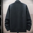 thumbnail image 4 of Men's Sweater Jackets Full Zip Hoodless Fall Winter Casual Knit Coat with Zipper Pockets Long Sleeve Outwear (M, Black), 4 of 5