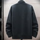 thumbnail image 4 of Blusa y camisa de manga larga con cuello alto para hombre, sudadera deportiva de poliéster de color liso a la moda con cuello alto y manga larga para hombre., 4 of 5