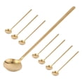 thumbnail image 3 of 8 Piezas Cucharas de Café de 6,7 Pulgadas, Cucharas Agitadoras, Cucharas de Té de Mano Largo, Cucharaditas Doradas, Cucharas Doradas, Cucharas de Té Helado, 3 of 5