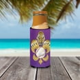 thumbnail image 3 of Tiger Fleur de lis Baseball Ultra Hugger for slim cans, 3 of 6