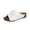 White, variant on Peep Toe Wedge Platform Sandals for Women, Croc Embossed Thick Sole Casual Shoes with Stitching Detail, Summer Fashion Sandals