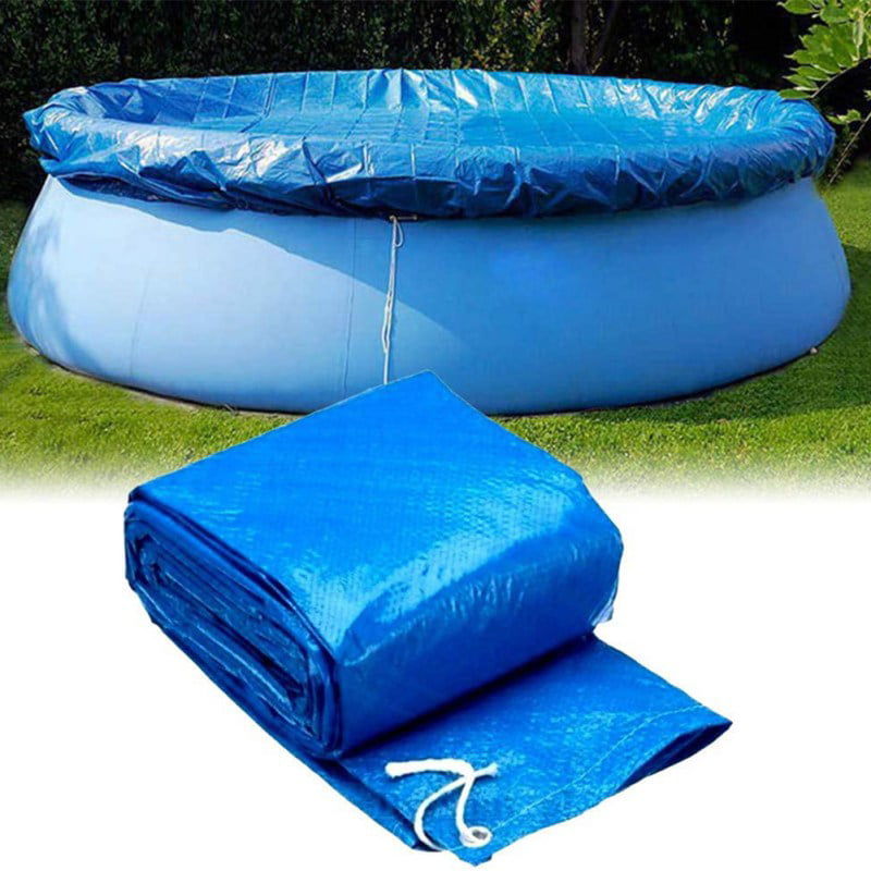 4YANG Swimming Pool Cover 10ft Pool Solar Cover 10ft Round Pool Solar Cover Rainproof Dust Covers Protection Cloth Protector for Inflatable Swimming Pool Above Ground Pool 