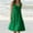 Green, variant on Isvgxsz Summer Dresses for Women 2024 Women's Fashion Holiday Summer Casual Dresses for Women Solid Color Sleeveless Party Beach Dress Soft Satiny Black