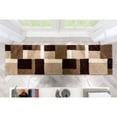 thumbnail image 3 of Well Woven Madison Shag Cubes Beige/Brown Modern Geometric Area Rug 20'' X 7'2'' Runner, 3 of 5