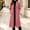 Pink, variant on IUYRTFE Women's Long Lapel Collar Coat Casual Solid Color Overcoat with Pockets