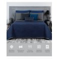 thumbnail image 3 of Edredón Xtellar Ligero Doble Vista Real Textil + 2 Fundas de Almohada, Juego de Colcha Matrimonial, Color  Azul, 3 of 6