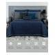 thumbnail image 3 of Edredón Xtellar Ligero Doble Vista Real Textil + 2 Fundas de Almohada, Juego de Colcha Matrimonial, Color  Azul, 3 of 6