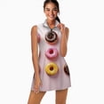 thumbnail image 2 of Colorful Donut Pattern Sports Dresses Women Tennis Dress Outdoor Badminton Golf Quick-Drying And Breathable Sports Dress, 2 of 4