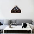 thumbnail image 5 of Veteran Burial Flag Display Case American Flag Solid Wood Display Case Fits a 5 X 9.5 Flag Folded Military Shadow Box with Felt Lining Holder for Pins Insignia Medals Challenge Coins, Walnut, 5 of 7