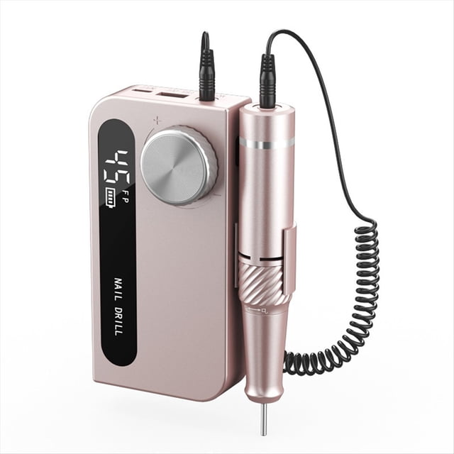 Taladro Eléctrico Portátil para Uñas, Recargable, 45000 RPM, Pulidor de Uñas, Juego de Herramientas para Manicura y Pedicura. B