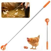 Egg Grabber for Chicken Eggs Extendable Stainless Steel Egg Picker Tool with Non-Slip Handle, Long Reach Egg Lifter for Picking Eggs from Coop, Poultry Nest, and Farm Use