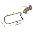 thumbnail image 2 of Uxcell Metal Purse Frames, 8.1" 4Pack Kiss Lock Clasp Frame for Coin Bag Sewing DIY, Bronze, 2 of 6