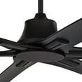 thumbnail image 3 of Casa Vieja 60" X-Force Modern Indoor Outdoor Ceiling Fan 6 Blade Remote Control Matte Black Finish Bedroom Patio Damp Rated, 3 of 7