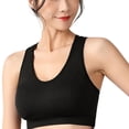 thumbnail image 2 of Guardoinrt Sports Bra For Women Soft And Skin Friendly Compression Fit Comfortable Elastic Band Nylon Bras Grey S, 2 of 6
