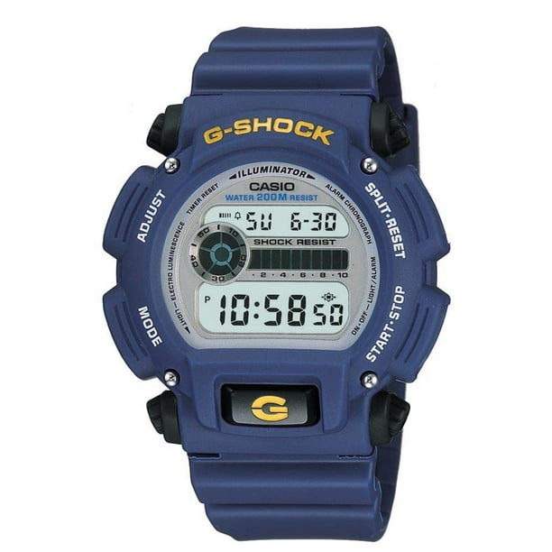 casio g Shock Mens Quartz Blue Rubber 200 M WR 45mm Digital Watch