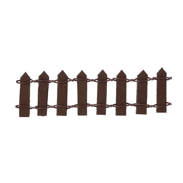 Cerca De Madera Palisade Jardín En Miniatura Decoración De Resina Para Micro Paisaje
