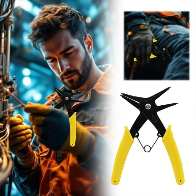 SHAGUOZHOU Two In One Purpose Retaining Ring Pliers The Convenient Design Makes Your Work Craft Organizers And Storage Cabinet Easter Crafts for Kids Ages 4-8 Stationery Pens And Markers