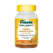 Ricola Herbal Immunity Supplement Honey Gummies, 24 Count