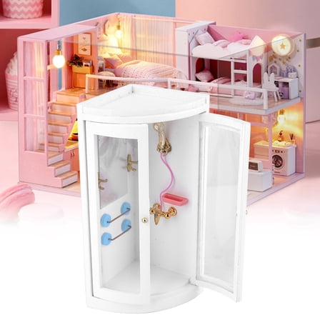 ESTINK Miniature Bathroom, Mini Dollhouse Accessory Dollhouse Bathroom, For Kids Playing For Dolls