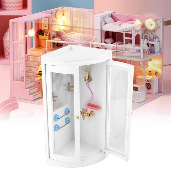 ESTINK Miniature Bathroom, Mini Dollhouse Accessory Dollhouse Bathroom, For Kids Playing For Dolls