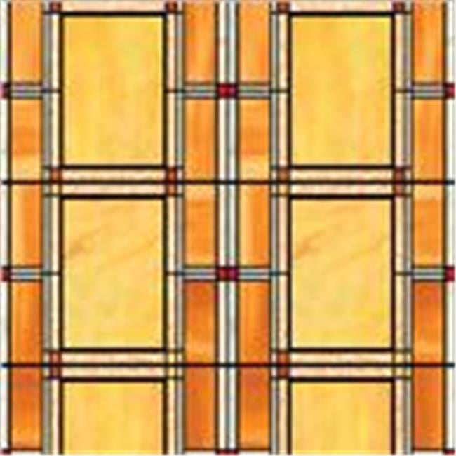 Brewster Home Fashions T346 0437 Arts And Crafts Stained Gl Brewster Home Fashions T346 0437 Arts And Crafts Stained Gl Window Film Twinpack 17 7 In