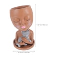 thumbnail image 2 of KAKOWELY Maceta Brown De Resina Con De Y Ideal Para Suculentas Y Plantas En Interiores, 2 of 6